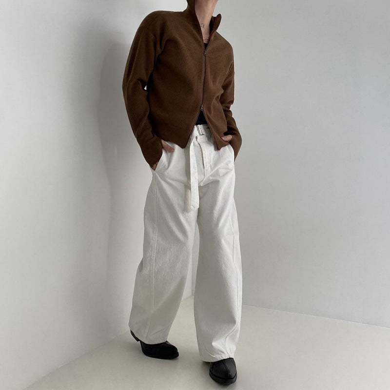 Loose Trend Stand Collar Lazy Mock Neck Sweater