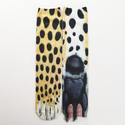 Heat Transfer 3D Printing Socks Animal Hoof Long Tube