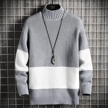 Student Slank Højhalset Sweater Inderskjorte