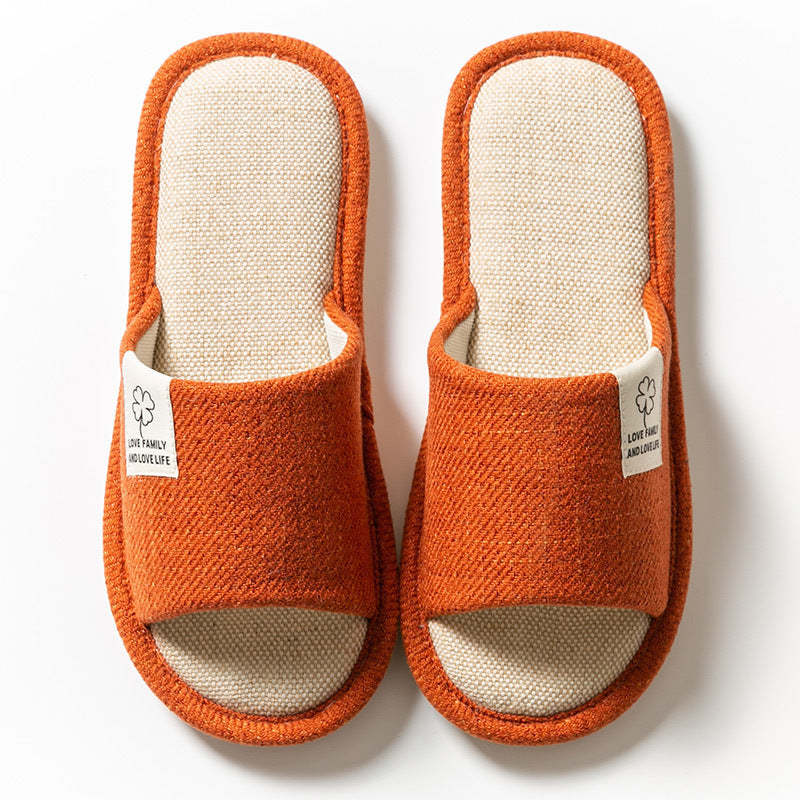 Linen Slippers Women's Home Indoor Home