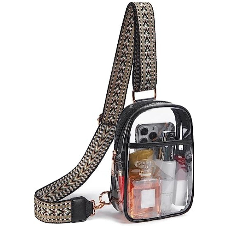 Women's Fashion Simple Hoof Flower Transparent Shoulder Bag
