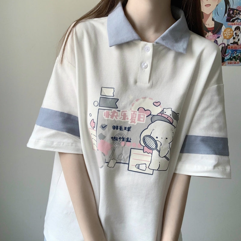 Ins Design Sense Street Style Girl Top