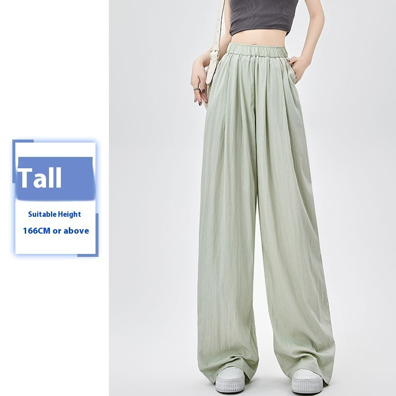 Women's Summer Thin High Waist Loose Casual Wide Leg Pants