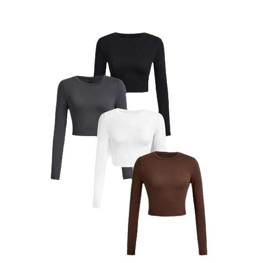 New Springsummer Long-sleeve Top Stylish And Slim-fit