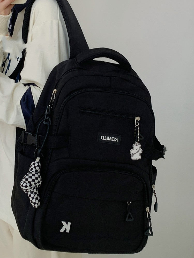 Schoolbag High School Students College Net Red Backpack