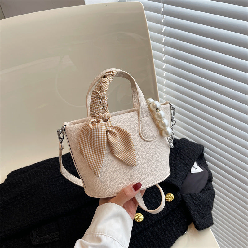 Candy-colored Bucket Bag Simple Cross-body