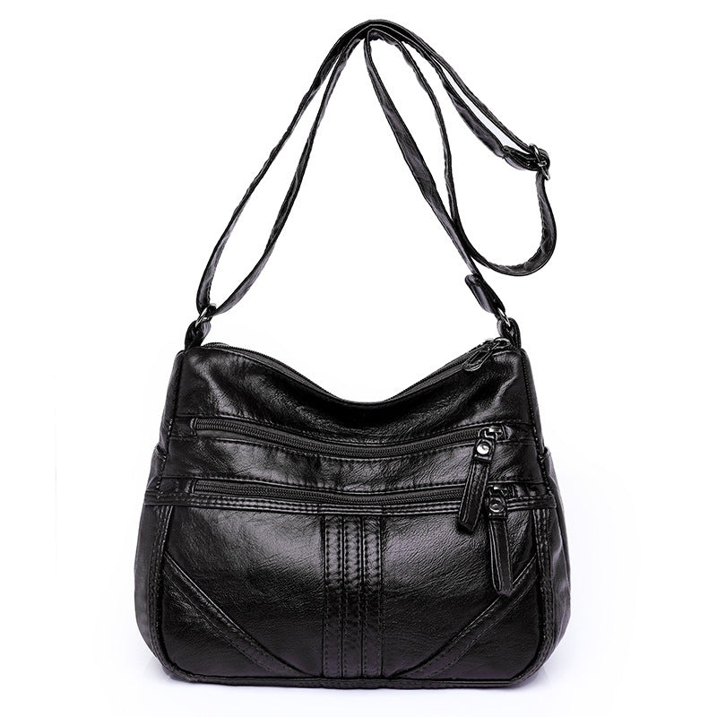 Women's Fashion Soft Leather Large Capacity Shoulder Bag