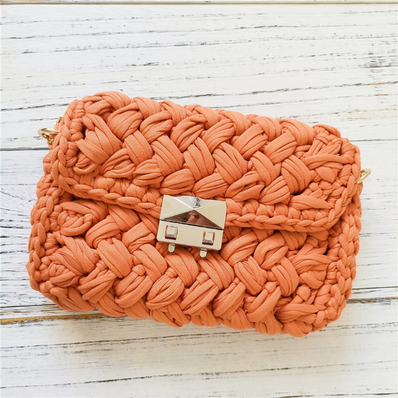 Håndlavet Crossbody Hæklet Taske Lille Parfume Strikketaske