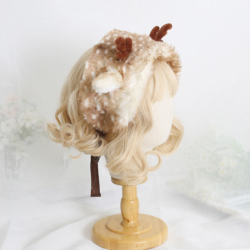 Elk Spotted Warm Hat With Ear Guards