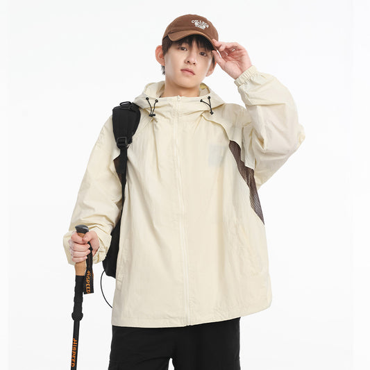 Fashion Men's Gray Breathable Light Coat
