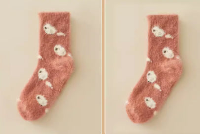 Mink Velvet Socks Women's Winter Coral Velvet
