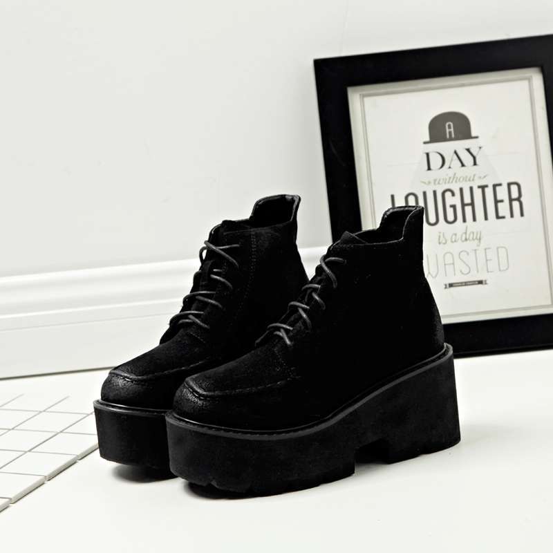 Fashion Biker Nude Ankle Women's Boots