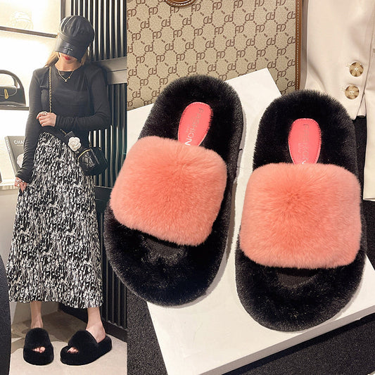 Platform Slippers Women's Comfortable Fashion Home