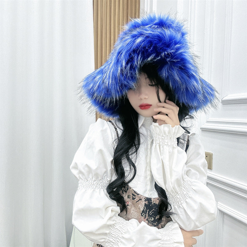 Fashionable All-match Raccoon Fur Hat