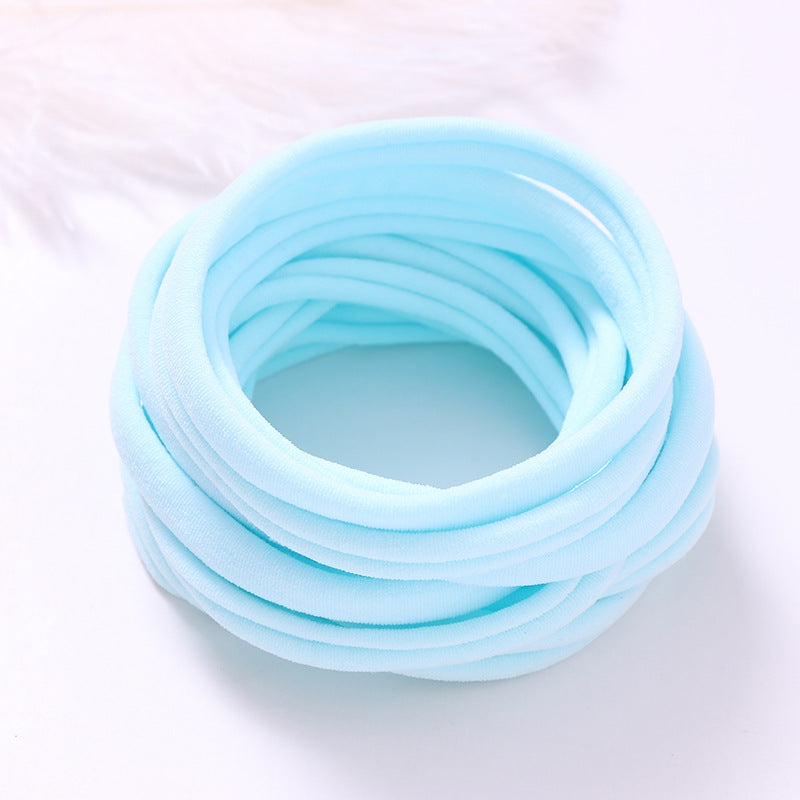 European And American INS Seamless Nylon Fine Hair Band Children's Hair Ring Handmade DIY Baby Headband