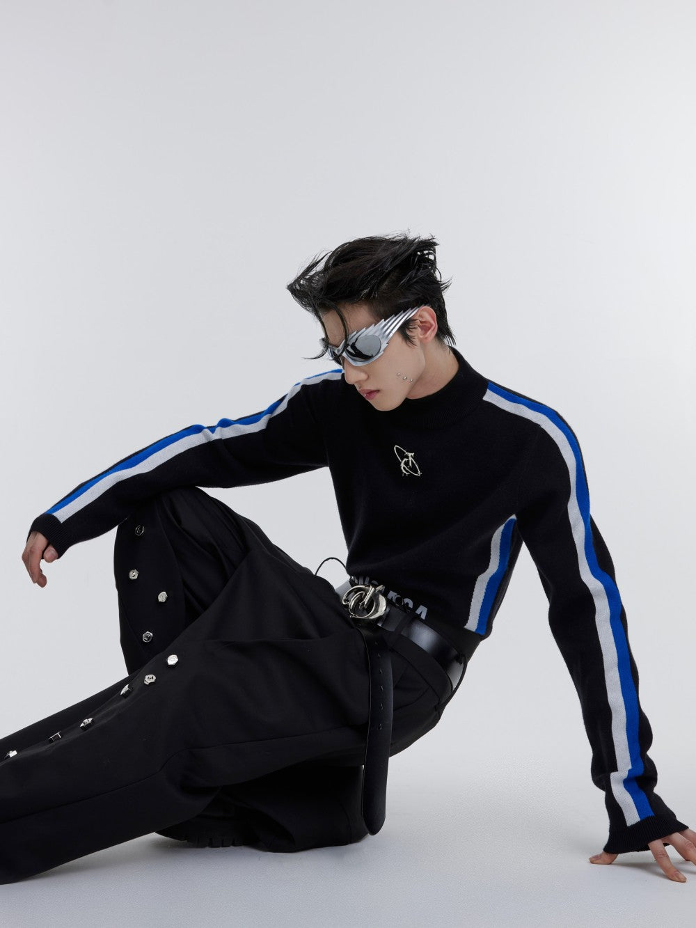 Men's Designed Slim Fit Sweater