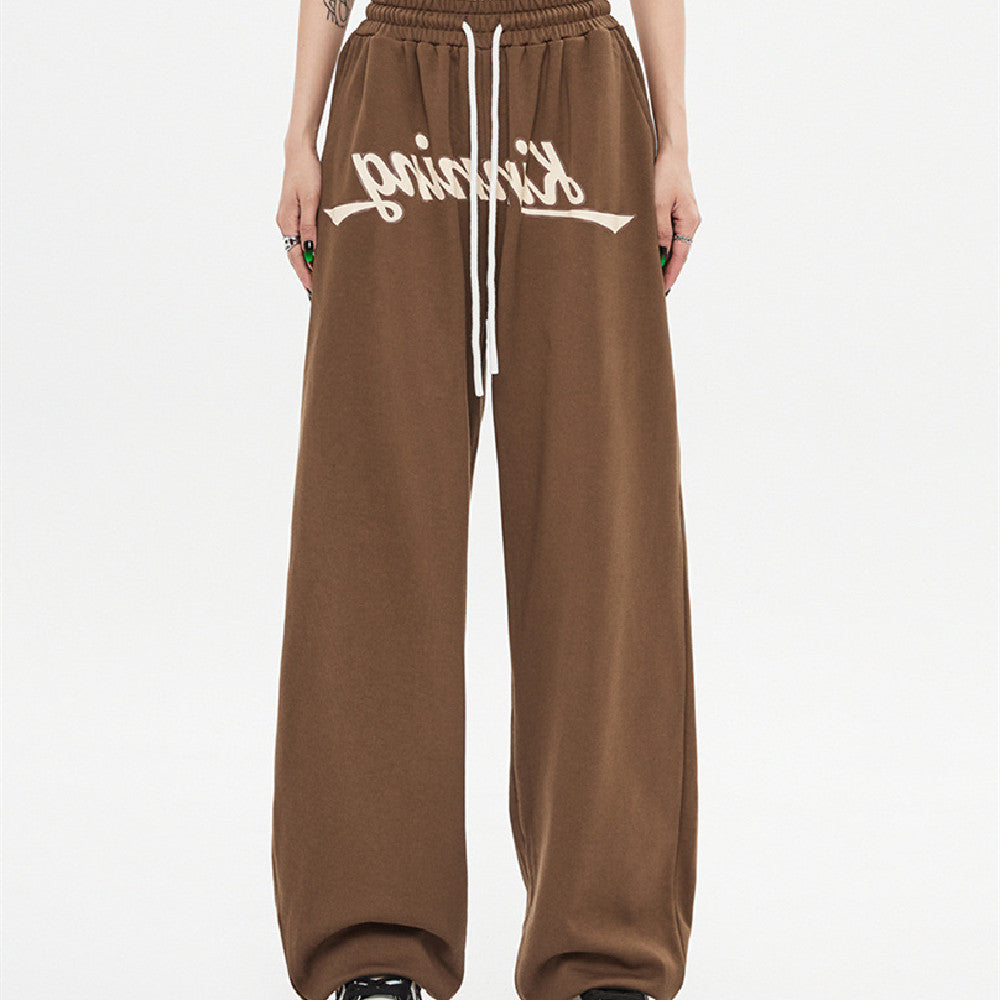 Women's Casual Brown Sports Pants