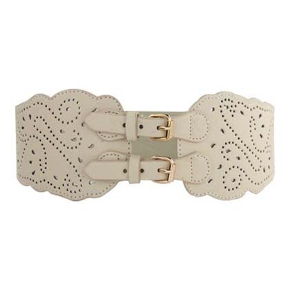 Women's Fashion Cutout Elastic Pin Buckle Belt