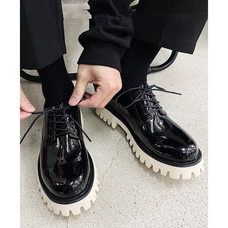 Platform Premium Low-top Patent Leather Shoes