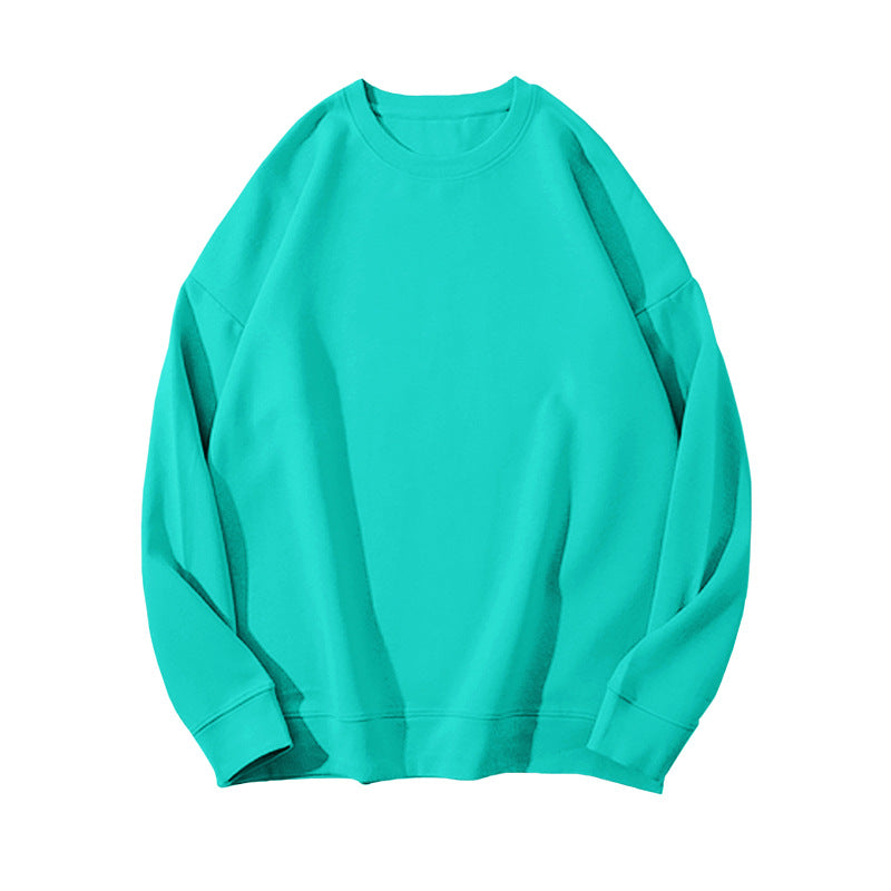 Dame Sweater i Ensfarvet med Pelsdetaljer