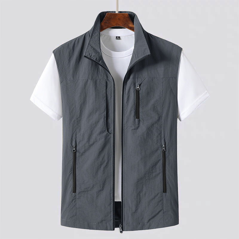 Breathable Multi-pocket Outdoor Casual Vest Jacket