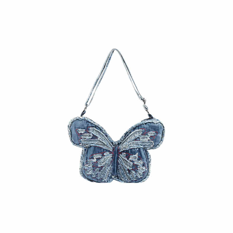 New Trendy Large Capacity Denim Shoulder Bag