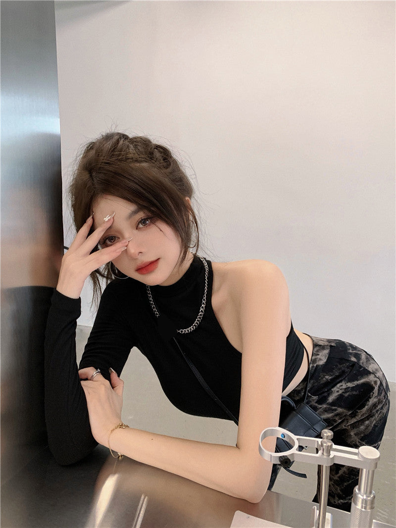Skinny Cropped Chic Long Sleeve Top