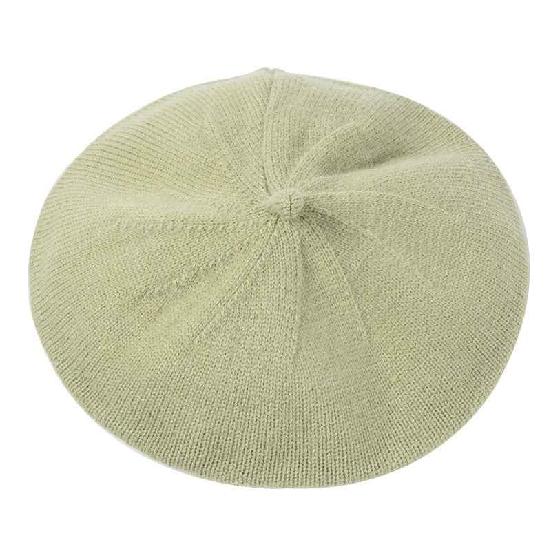 Beret Women's Solid Color Korean Style Painter Hat