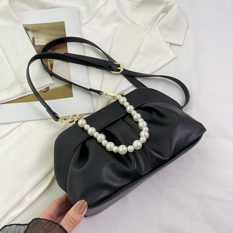 High-grade Silver Shell Shoulder Messenger Bag