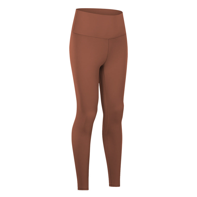 Nude Yoga Pants For Women In Autumn And Winter, High Waist, Hip Lifting, Running Tight