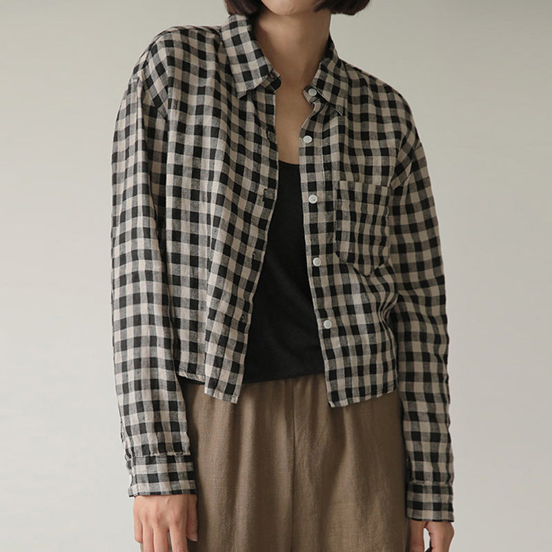 Langærmet kort alsidig casual cardigan