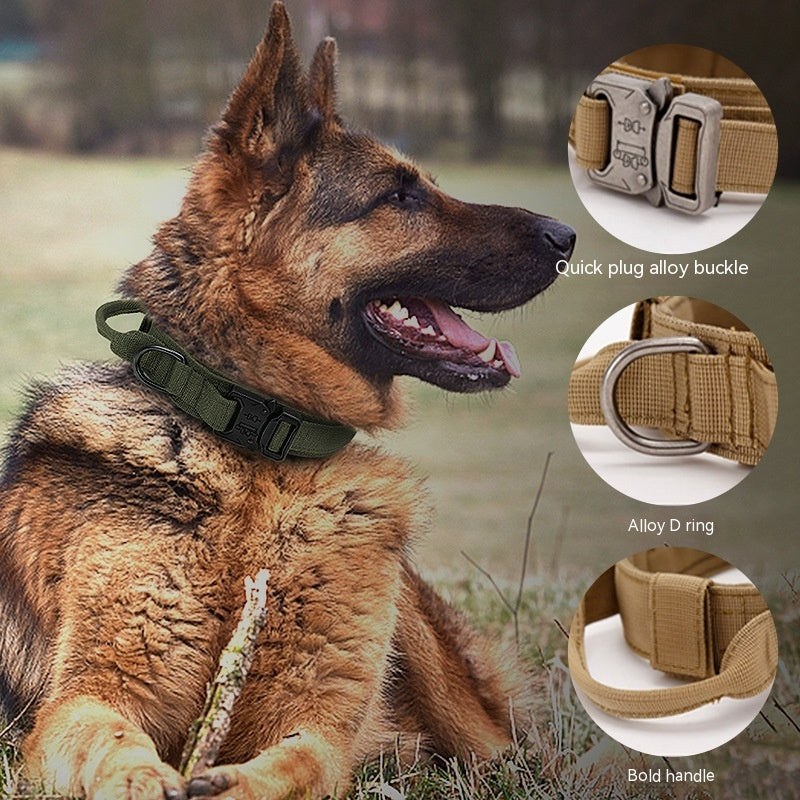 Large Dog Adjustable Camouflage Tactics Hand Holding Rope Nylon Strap