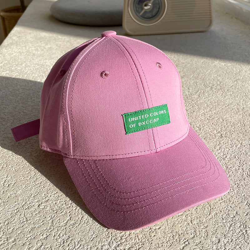 Patch Letter Baseball Boys And Girls Shade Sunscreen Curved Brim Hat