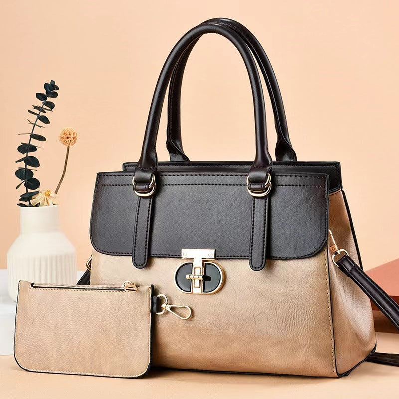 Two-piece Set Premium-feel Shoulder  Smaller Coordinating Bag