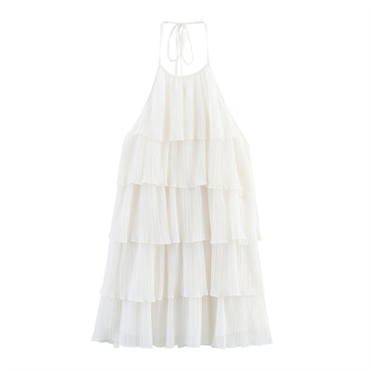 Hot Girl Laminated Decoration Dress