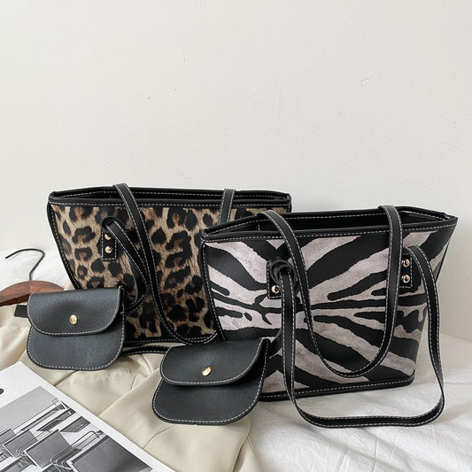 Leopard Print Large Capacity Shoulder Bag
