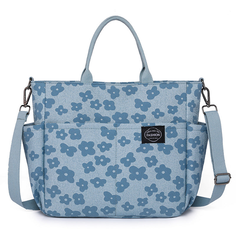 New Large Capacity Canvas Handbag Fashion Short Distance Lightweight Travel Bag