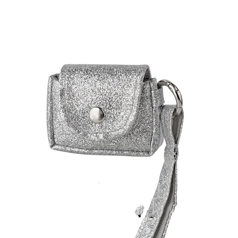 Simple And Niche Silver Wireless Headphone Case
