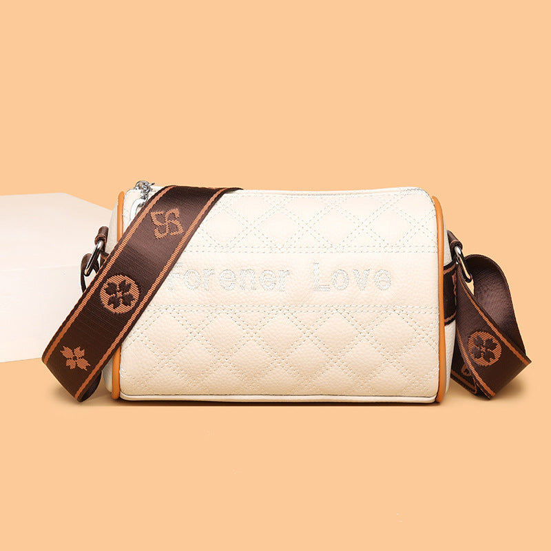 Fashion Contrast Color Shoulder Bag Foreign Style Cross Body Small Square