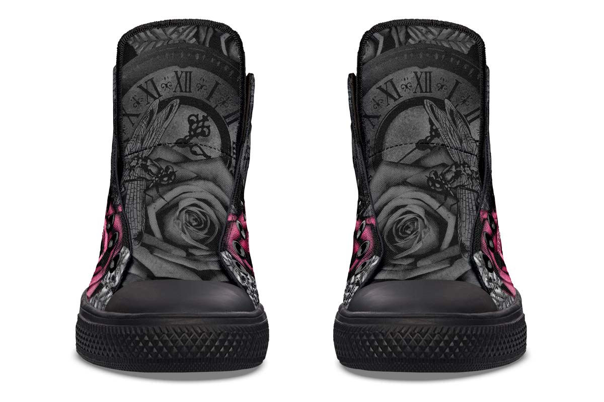 Printed Couple High-top Canvas Shoes