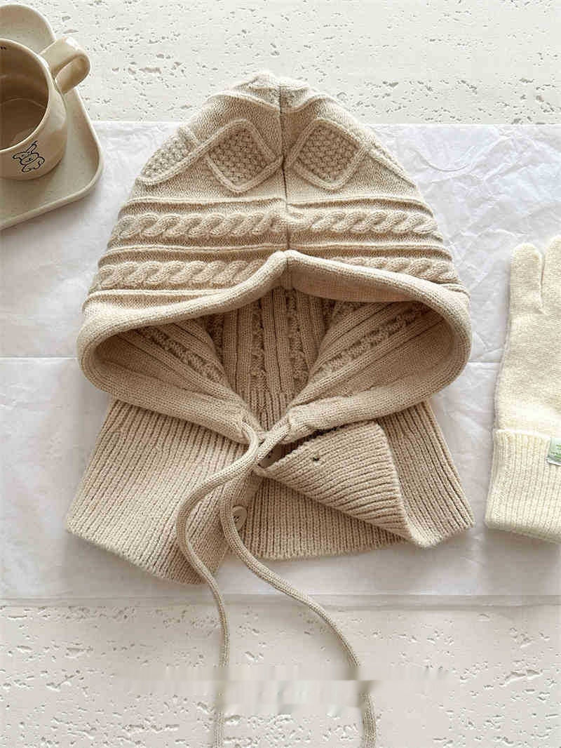 Female Casual Woolen Yarn Knitted Hat