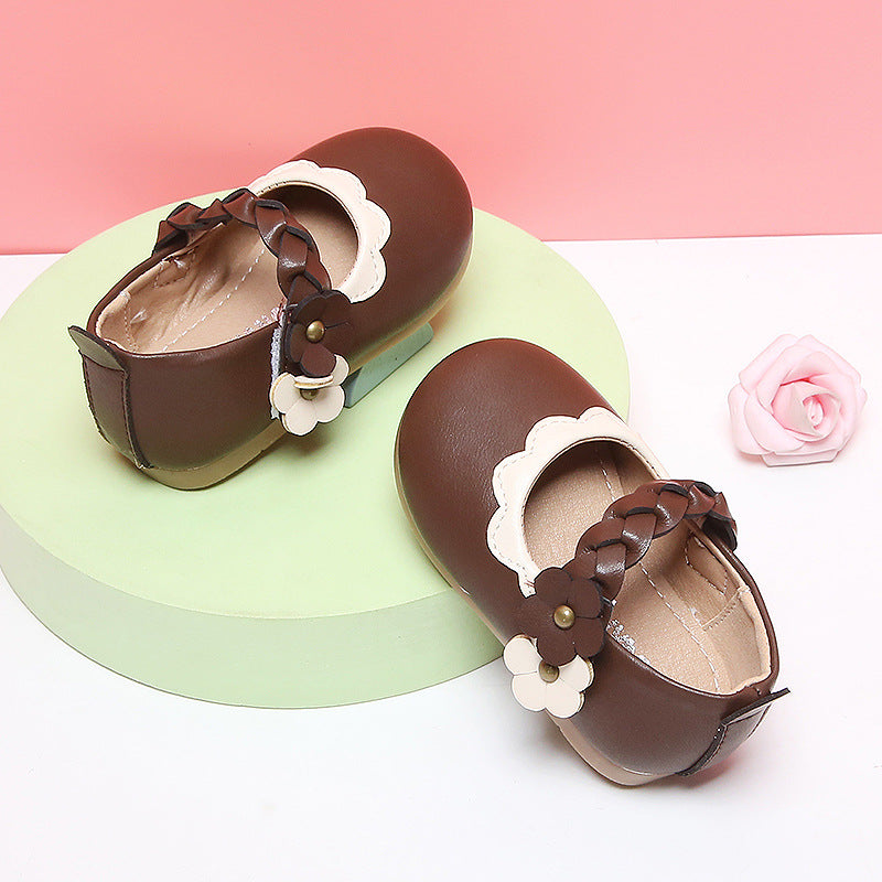 Children's Soft Sole Baby Princess Toddler Single Shoes Girls Small Leather Shoes