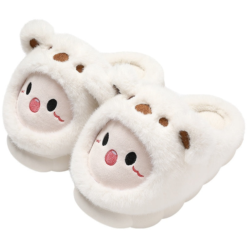 Women's Thick-soled Plush Warm Winter Cotton Slippers