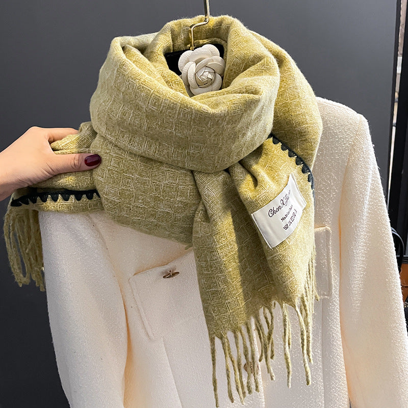 Double Sided Cashmere Thickened Student Neck