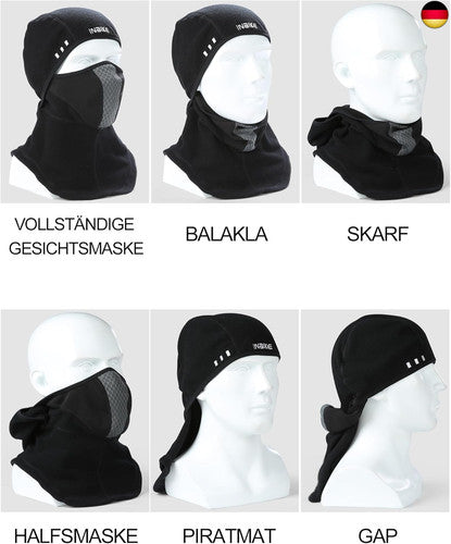 INBIKE Sturmhaube Motorrad Fahrrad Sturmmaske Winter Ski Vollmaske Halbmaske